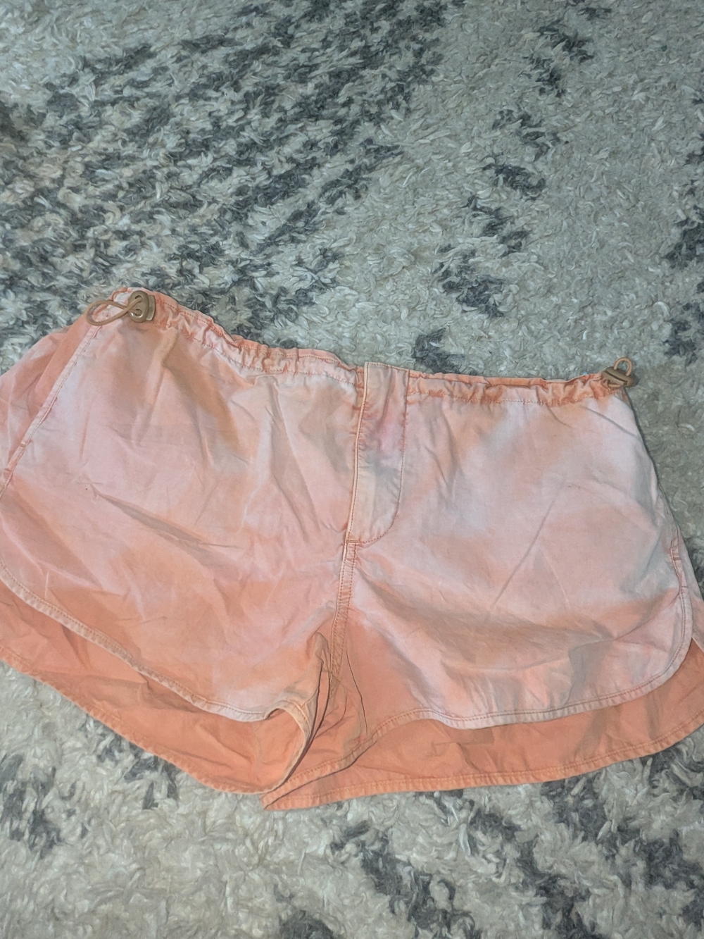 Urban Outfitters Peach Tie-Dye Athletic Shorts